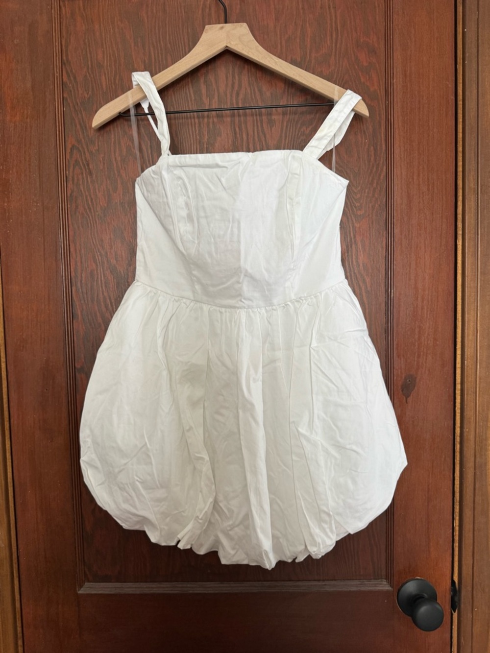 Francesca's Collections White Mini Bubble Dress